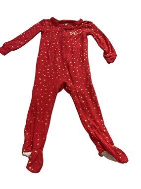 Max & Olivia Mini: Red Long John Pajamas, Lond Sleeve, Size 24 Months